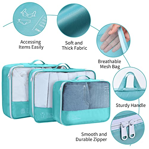 Packing Cubes for Travel,DIMJ 8 Set Travel Bags Organizer for Luggage Suitcase Organizer Bags