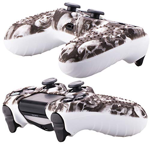 ETbotu Camouflage Soft Silicone Case Skin Grip Cover for Playstation 4 PS4 Controller Gray - Thumbnail 7