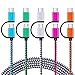 USB Type C Cable 5Pack 6Ft USB C 2in1 Cable [Micro USB & Type C] Nylon Braided Fast Charger Cord for Samsung Galaxy A17 A16 A36 A56 S25 Ultra S24 FE S23 S22 S21 Note20 LG V60 V50 Pixel 10 9 8a 8 7 Pro