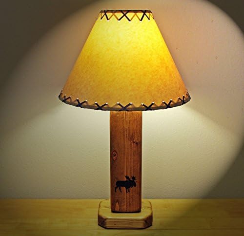 Rustic Cabin/Lodge Decor.The Moose River Table Lamp w/14" Parchment Shade