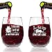 Funny Stemless Wine Glasses Set of 4 | Hilarious Gift Idea for Women, Pet Owners and Wine Lovers | 15 oz. Glass with Cute Cat Messages | Dishwasher Safe | Made in USA