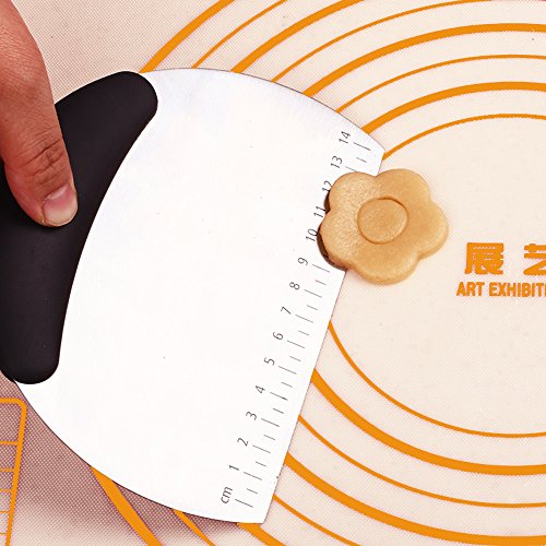 image for JDYYICZ Stainless Steel Pastry Scraper / Cutter / Chopper，Multipurpo