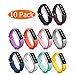 KingAcc Fitbit Alta HR Bands, Fitbit Alta Bands, Silicone Replacement Band for Fitbit Alta HR, Fitbit Alta, With Metal Buckle Wristband Strap Women Men Large Small Black, White, Purple, Blue, Red