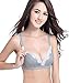 CAKYE 3 Pack Women's Underwire Maternity Nursing Bra Cotton Breastfeeding Bras (36D, Black/Grey/Nude)