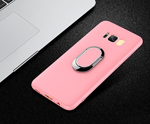 Highley Galaxy S8 Plus Case with Magnetic 360 Rotating Ring Holder Slim Kickstand Case