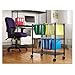 Two-Tier Rolling File Cart, 26w x14d x 29-1/2h, Black, Sold as 1 Each