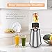 CHULUX Stainless Steel Smoothie Blender Machine with Sharp Blade Assemby,2 Bottles with Floded Spout Lids for Protein Shake and Juice