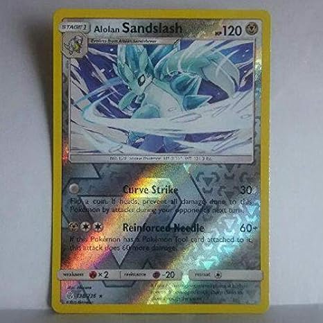 Amazon ポケモンカード アローラサンドバン 138 236 リバースホロ 英語版 海外版 おもちゃ ホビー