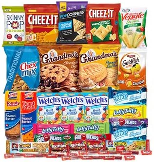 College Care Package - Chips, Cookies, Candy Assortment Bundle Gift Pack and Variety Box 30 Count