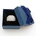 LuReen 14k Gold/Silver Twotone Square Iced Out CZ Hip Hop Ring for Men
