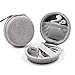 [2 Pcs] ASMOTIM Earbuds Case, Mini EVA Earphone Carrying Case Round Earbuds Hard Headphone Case Protective Case for Airpods Portable Earbuds Carrying Pouch with Carabiner for Charger Cable Key USBthumb 4