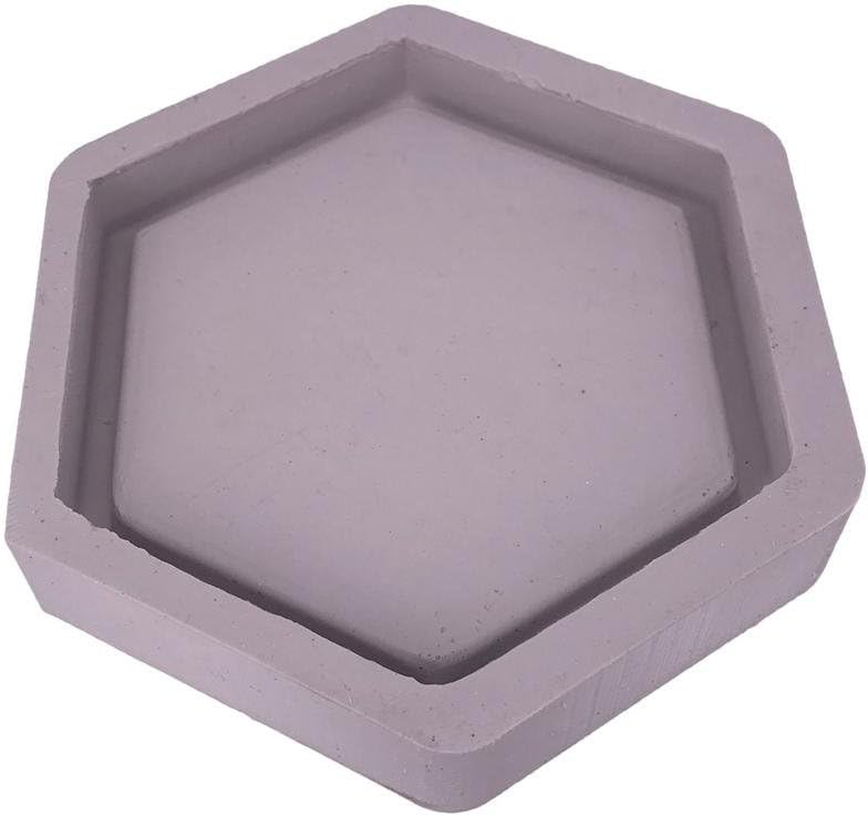 kitabetty DIY Hexagonal Silicone Mold, Fleshy Flower Pot Mold, Flower Pot Base Cement Mold BK2010, Can Also Be Used For Cakes, Chocolate And Other Foods (random Colors).