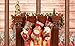 Jusdreen Christmas Stockings 3 Pieces Set 18 inches Cute Santa Wapiti Snowman Fireplace Stockings Plush 3D Applique