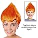 Anger Wig Troll Wig Orange Troll Doll Costume Orange Troll Costume Wig