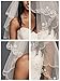 Passat Diamond White Embroidered Branches And Punch-Applique Flowers Lace Wedding Veils For Bridal 137