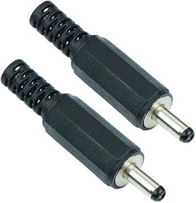 Switch Electronics 1.1x3.8mm DC Male Power Plug Connector Solder 2 Pack