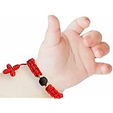 Red String Bracelet for the baby,Evil Eye Genuine Azabache Para el Mal de Ojo Gold solid