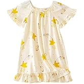 Sisa Chaska Girls' Summer Dress,Toddler Soft Floral Dresses 3-12Years