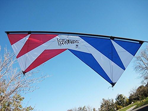 Revolution 1.5 SLE Standard Red White Blue Quad Line Stunt Kite Made in the USA