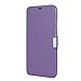 MTRONX Phone Case for Apple iPhone X, iPhone 10, Magnetic Closure Ultra Folio Flip Slim PU Leather Twill Case Cover Pouch - Purple(MG-PP)