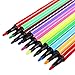 Watercolor Pens,Fine Point Markers for Kids or Adult Coloring Books Drawing, Set of 12 Assorted Brilliant Colors (12 colors)