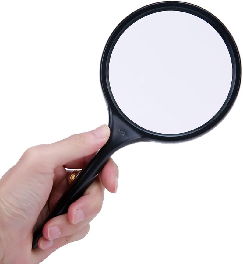Magnifier Glass Hand-held Magnifying Glass High-Definition Optical Convenient for Reading for Children Reading Magnifying Glass Magnification 10 Times Magnifying Glass