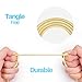 Lansen iPhone Charger Cable Cord 3Pack 3'/6'/10' FT Nylon Braided Lightning cable-Gold