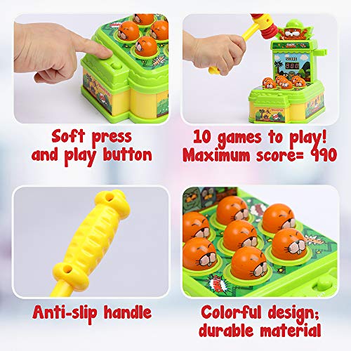 Lemostaar Baby Pounding Toy with Musical Sound Effect - Fun Gift for Toddlers - Hammering Toy Set - Thumbnail 3