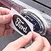 BocaDecals Ford Fusion Logo Emblem Insert Decals (2013-2020 Ford Fusion ONLY, Glossy Black)