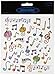 Tattoo King Multicolored Stickers, Music Notes