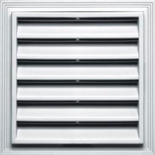 Builders Edge 120072430001 20 Inch x 30 Inch Rectangular Brick Mold 001 White