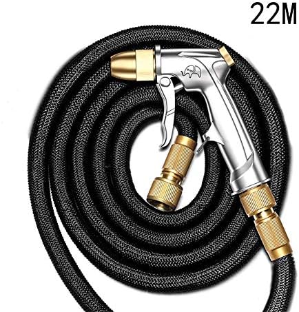 Fishdガーデンホースノズルスプレーヤー拡張可能なガーデンホースパイプすべて新しい柔軟な魔法の水hosepipe余分な強さ生地精練ツール セール商品 22m