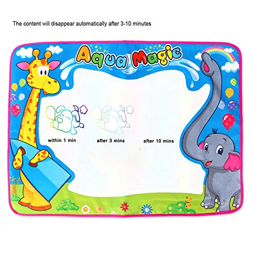 Kids Drawing Mat Aqua Magic Water Doodle Pad for Painting Writing Educational Toy Gift (Blue, Large)