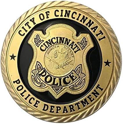 Amazon Com U S United States City Of Cincinnati Police Department Gold Plated Challenge Coin Toys Games