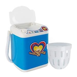 litymitzromq Makeup Brush Cleaner, Mini Electric Washing Machine Toy Makeup Brushes Cleaning Dehydration Dryer Brush Color Removal Sponge Remove Shadow Color from Makeup Brushes