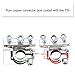 Ninth-City 2pcs Car Automotive Top Post Battery Wire Cable Terminals Clamp Connectors Kit Black & Red
