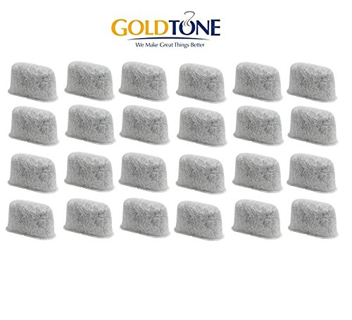 GoldTone Brand Activated Carbon Water Filters fits Cuisinart Coffee Makeers and Brewers. Replaces your Cuisinart Charcoal Water Filters and Cuisinart Water Filters [24 Pack]