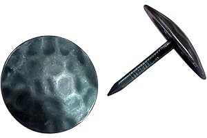 WILD WEST HARDWARE Clavos, 1 1/4 inch diam. Head, Oil Rubbed Bronze Finish, Decorative Nails, Pack of 25