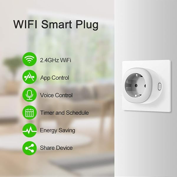 KEXIN WLAN Smart Steckdose 2er Pack Alexa Stochdose Intelligente Wi Fi Smart Home Steckdosen mit App Fernsteuerung Sprachsteuerung Kompatibel mit Google Home Alexa NUR auf 2 4 GHz Netzwerk Wei