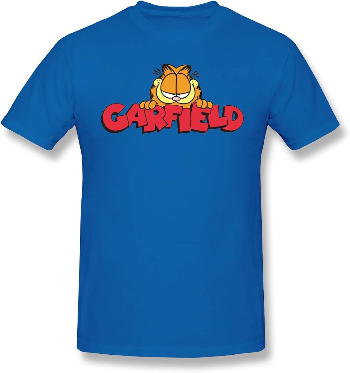 Buy Garfield Men's Basic Conventionalshort Sleeve TShirt Blue at Amazon.in