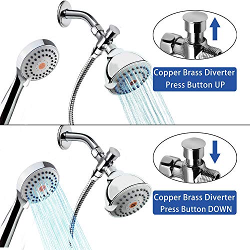 YOO.MEE High Pressure Shower Combo Set, w/Powerful Pressure Handheld