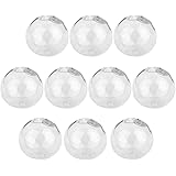 10 Stk. Mini Leere Glaskugel Flaschen Anhänger Charme Fläschchen Möchten Flaschen Klar