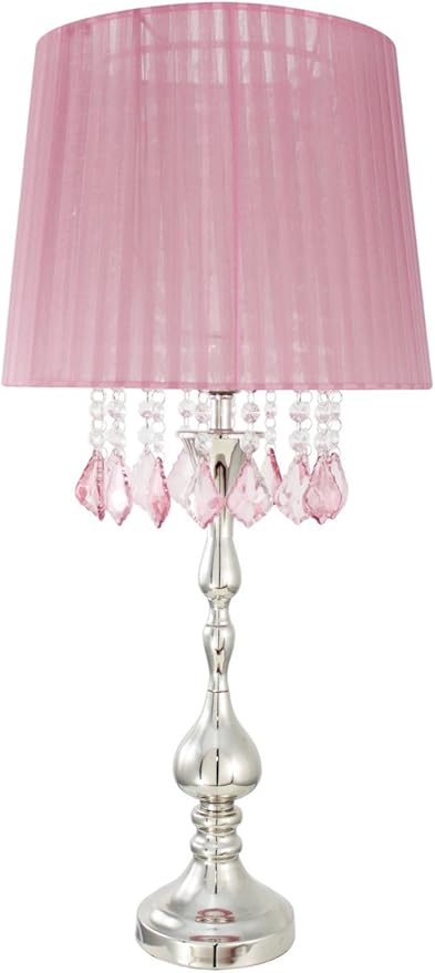 dusky pink bedside lamps
