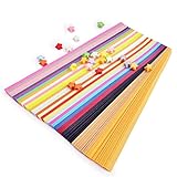 Outus Origami Stars Papers, 27 Colors, 1080 Sheets