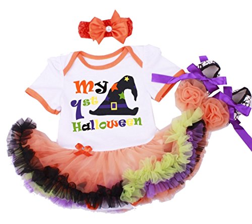Newborn infant baby girls halloween romper outfits (l#6…