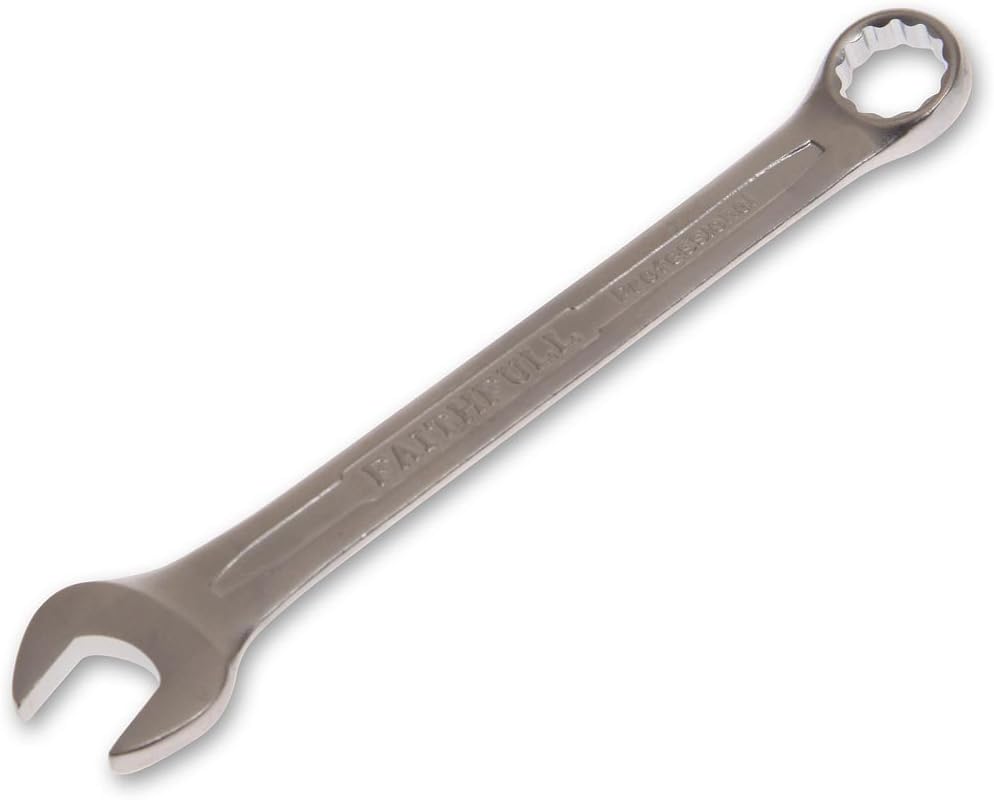 Faithfull SPAC13 13mm Combination Spanner CV Satin Finish, Silver, 13 mm