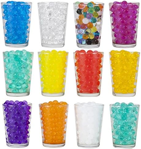 11 Pack Combo Decoration Vase Filler - Water Beads Gel - about 50 grams per pack - Wedding Decoration Vase Filler - Furniture Decorative Vase Filler