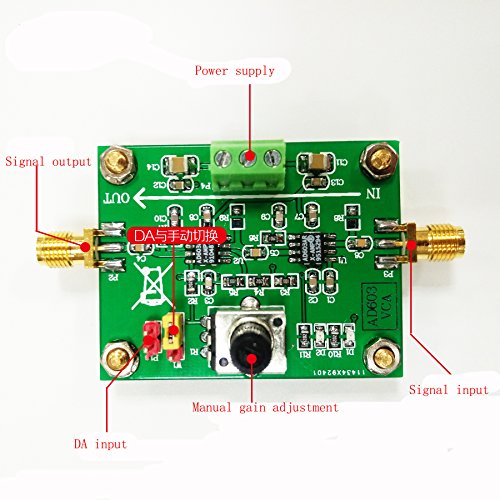 Taidacent AD603 Low Noise 90 Mhz Variable Gain Amplifier Module Voltage
