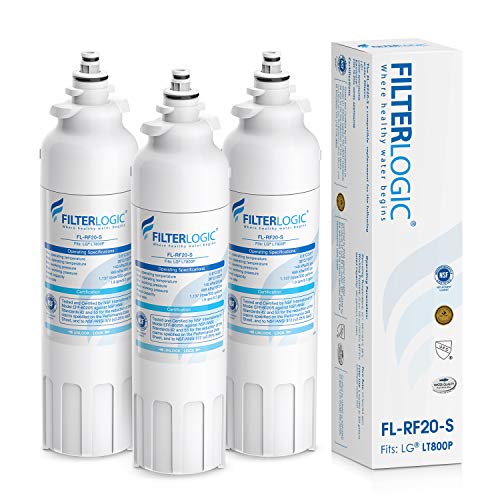 FilterLogic NSF 53&42 Certified ADQ73613401 Refrigerator Water Filter