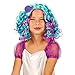 Blue and Purple Pastel Child Wig with Mini Hat